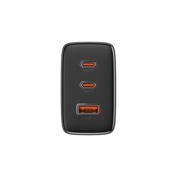 МЕРЕЖЕВИЙ ЗАРЯДНИЙ ПРИСТРІЙ BASEUS CUBE PRO FAST CHARGER 2C+U 65W, ЧОРНИЙ P10152301113-00
