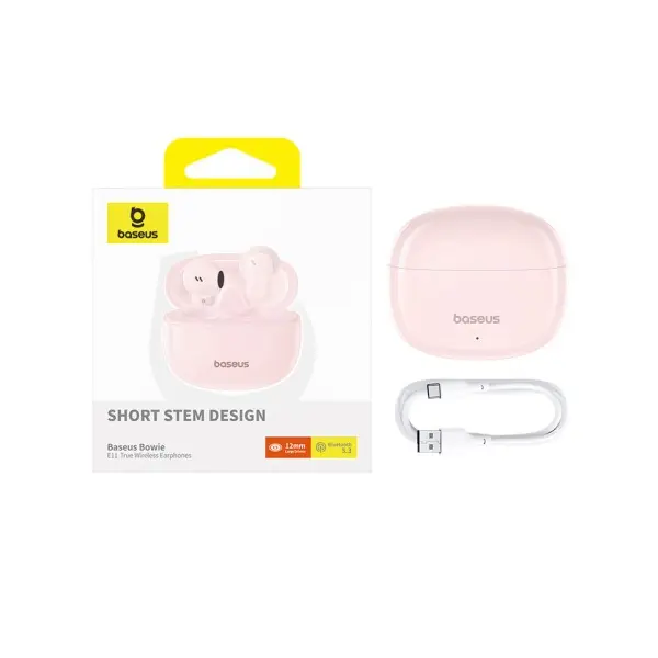 MR4_132570 Навушники baseus bowie e11 true wireless earphones рожевий a00053500413-z1 