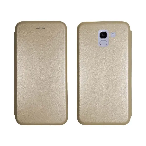 MR4_133892 Чохол-книжка level для samsung j6 2018 gold 
