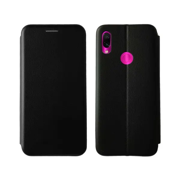 MR4_133894 Чохол-книжка level для redmi note 7, чорний 