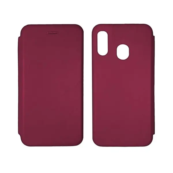 ЧОХОЛ-КНИЖКА LEVEL ДЛЯ SAMSUNG A20, 30 (A205, 305) MARSALA