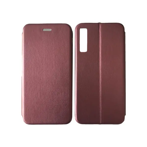 MR4_133916 Чохол-книжка level для samsung a7 2018 (a750) marsala 