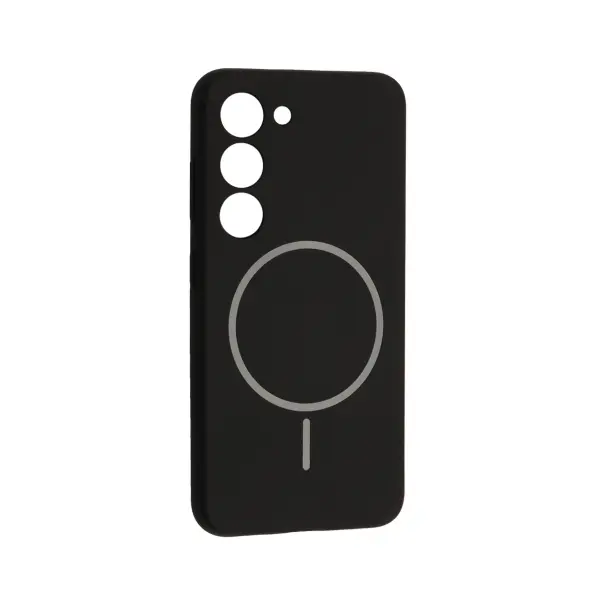 MR4_134097 Чохол silicone case luxury magsafe для samsung s23, чорний 