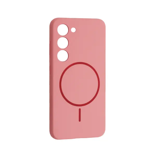 MR4_134107 Чохол silicone case luxury magsafe для samsung s23 rose рожевий 