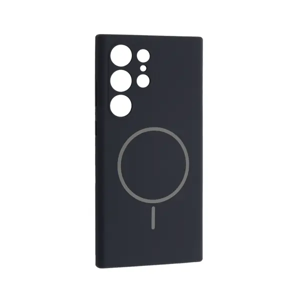 MR4_134111 Чохол silicone case luxury magsafe для samsung s23 ultra midnight синій 