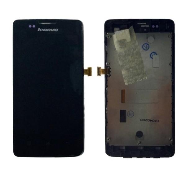 MR3_103392 Дисплей телефона для lenovo a600e, у зборі з сенсором та рамкою, чорний PRC