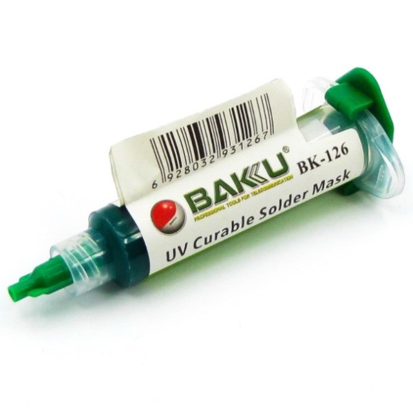 MR3_105280 Лак ізоляційний baku bk-126, у шприці, 8g (uv curable solder mask для pcb) BAKU