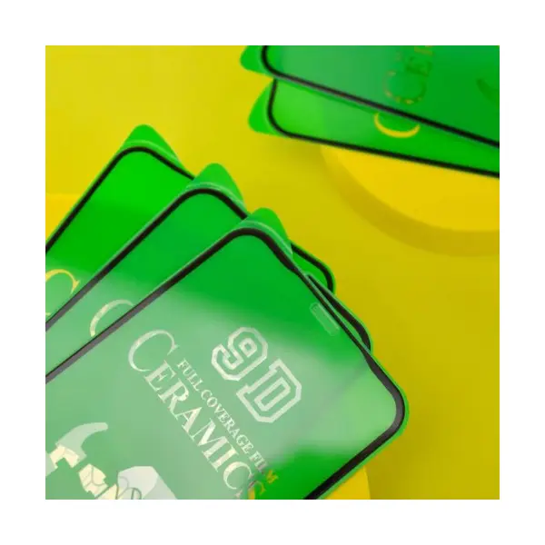MR4_134985 Захисне скло ceramic для redmi 12, redmi 13, poco m6 4g, poco m6 plus, чорний (тех. пак) PRC