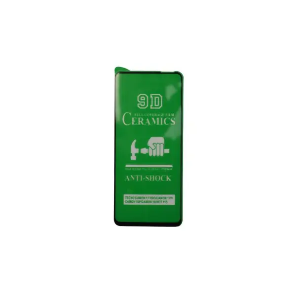 MR4_134985 Захисне скло ceramic для redmi 12, redmi 13, poco m6 4g, poco m6 plus, чорний (тех. пак) 
