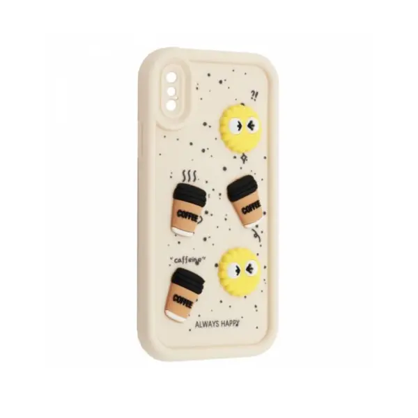 MR4_135212 Чохол happy cookie case для iphone x, xs, білий 