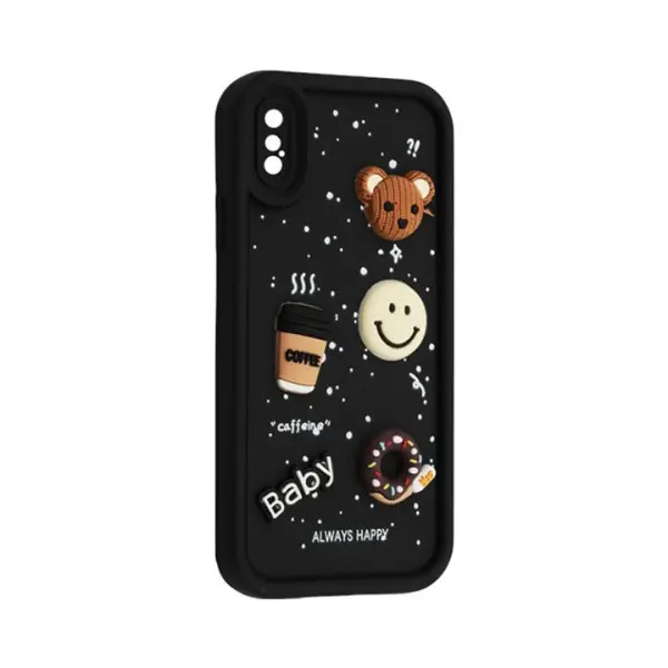 ЧОХОЛ HAPPY DONUT CASE ДЛЯ IPHONE X, XS, ЧОРНИЙ