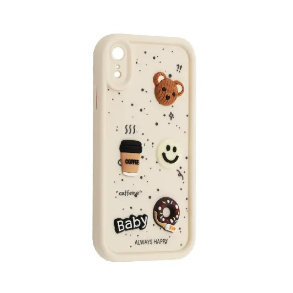 MR4_135219 Чохол happy donut case для iphone xr, білий 