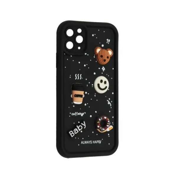 MR4_135229 Чохол happy donut case для iphone 11 pro max, чорний 