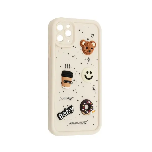 ЧОХОЛ HAPPY DONUT CASE ДЛЯ IPHONE 12 PRO, БІЛИЙ