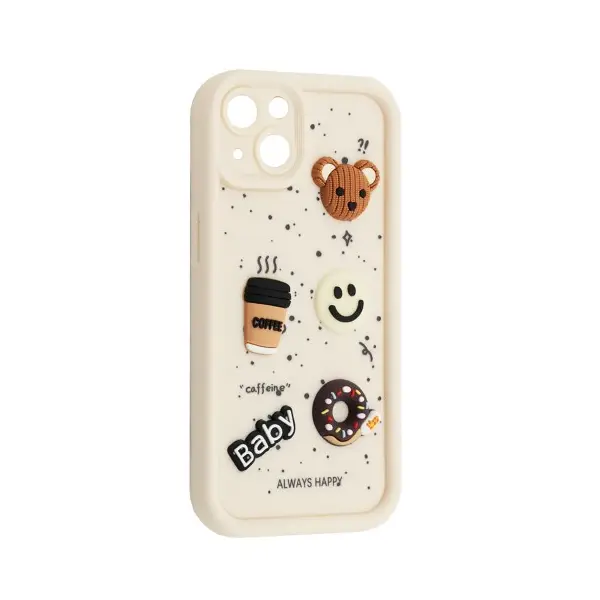 ЧОХОЛ HAPPY COOKIE CASE ДЛЯ IPHONE 14, БІЛИЙ