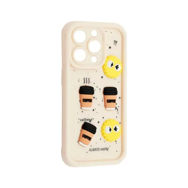 ЧОХОЛ HAPPY COOKIE CASE ДЛЯ IPHONE 14 PRO, БІЛИЙ