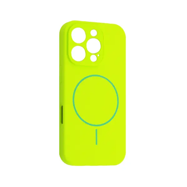 ЧОХОЛ SILICONE CASE FULL CAMERA FINE RING MAGSAFE ДЛЯ IPHONE 16 PRO EMERALD ЗЕЛЕНИЙ