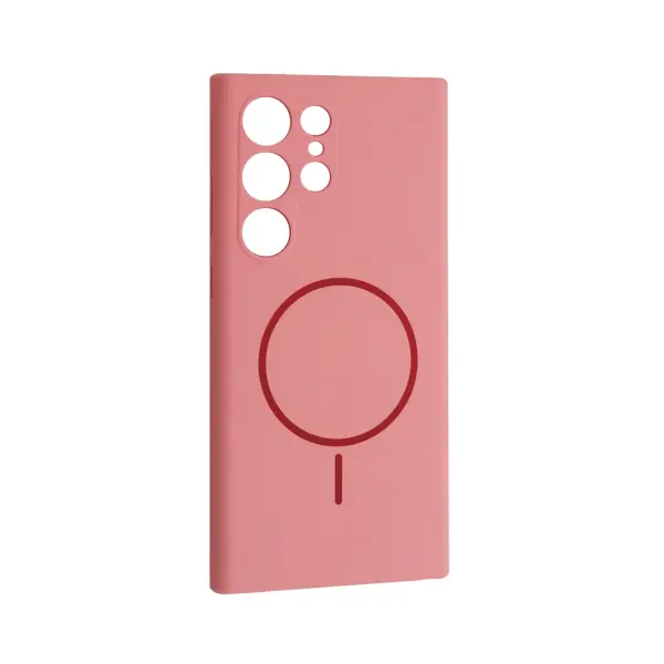 ЧОХОЛ SILICONE CASE LUXURY MAGSAFE ДЛЯ SAMSUNG S24 ULTRA ROSE РОЖЕВИЙ