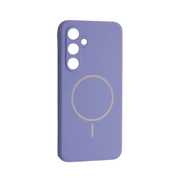 ЧОХОЛ SILICONE CASE LUXURY MAGSAFE ДЛЯ SAMSUNG S25 ELEGANT ПУРПУРОВИЙ