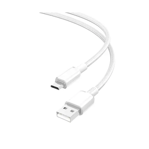 MR4_134576 Кабель xo nb249 5a android pvc shiny colorful micro data cable, білий 
