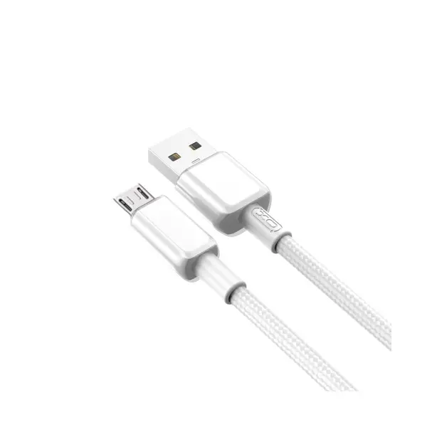 MR4_134576 Кабель xo nb249 5a android pvc shiny colorful micro data cable, білий 