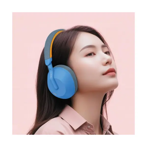 НАВУШНИКИ НАКЛАДНІ XO BE49 QIYUE ANC NOISE CANCELING FOLDING HEADBAND BLUETOOTH HEADSET СИНІ