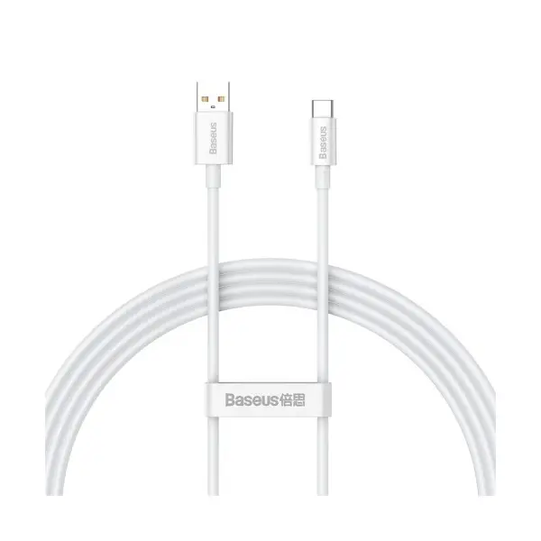 MR4_134753 Кабель baseus superior series fast charging cable usb-a to type-c 100w 1.5m, білий p10320102214-02 