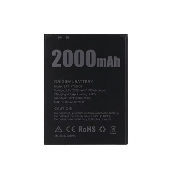 MR3_102722 Аккумулятор телефона для doogee x50, x50l (bat18702000) PRC