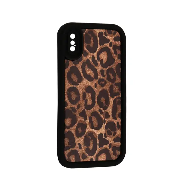 MR4_135701 Чохол leopard case для iphone x, xs, чорний 