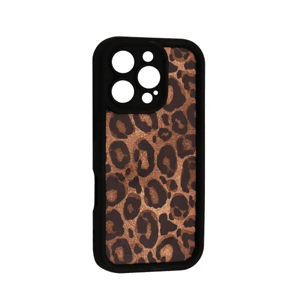 MR4_135786 Чохол leopard case для iphone 16 pro, чорний 