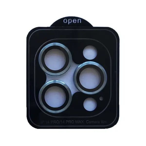 ЗАХИСНЕ СКЛО CAMERA METAL ДЛЯ IPHONE 14 PRO, 14 PRO MAX СИНІЙ