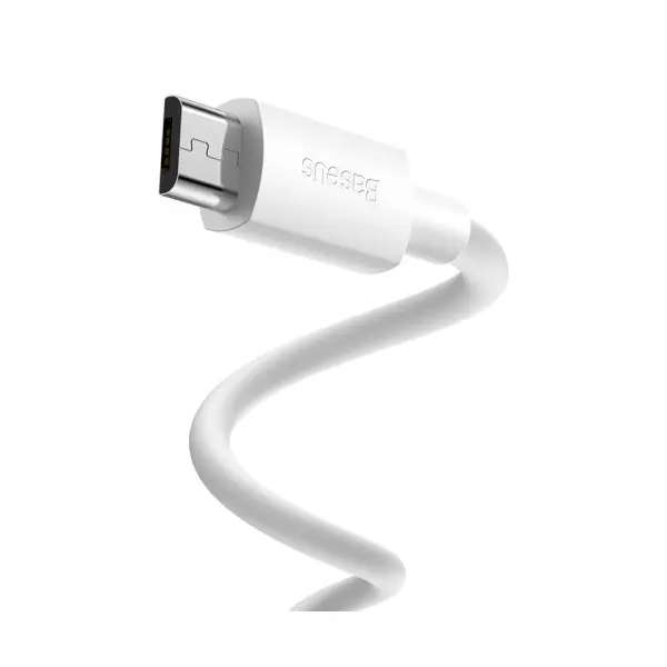 MR4_135373 Кабель baseus simple wisdom data cable kit usb-a to micro 2.1a (2pcs, set) 1.5m, білий tzcamzj-02 