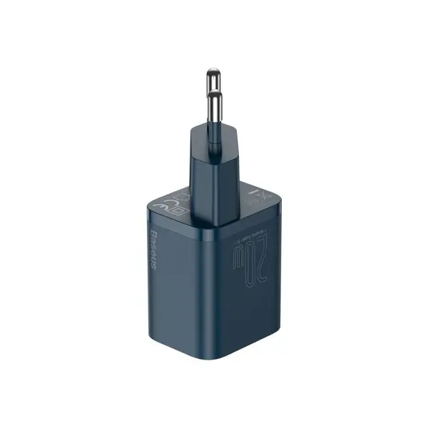 MR4_135391 Мережевий зарядний пристрій baseus super si quick charger 1c 20w eu синій ccsup-b03 