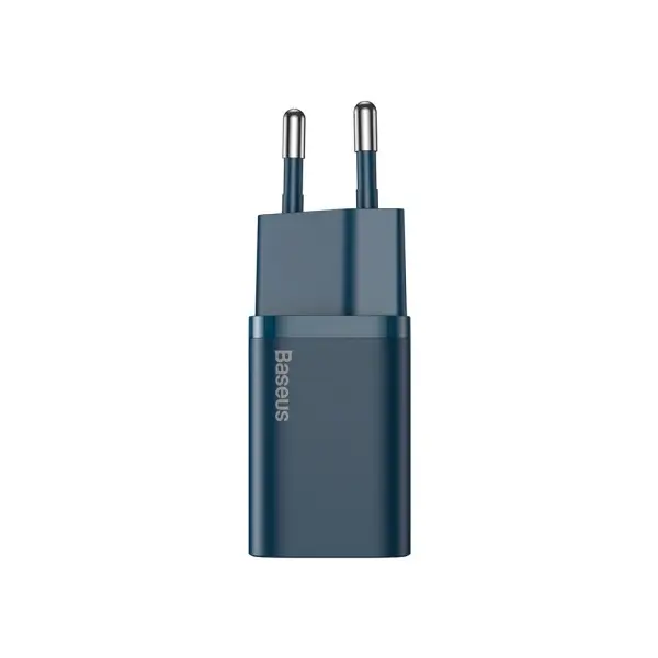 МЕРЕЖЕВИЙ ЗАРЯДНИЙ ПРИСТРІЙ BASEUS SUPER SI QUICK CHARGER 1C 20W EU СИНІЙ CCSUP-B03