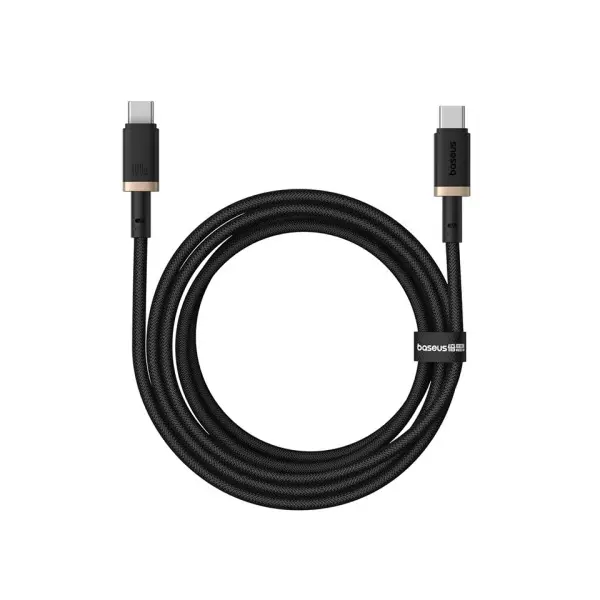 MR4_135336 Кабель pd baseus dura series type-c to type-c 100w 2m gold-чорний p10377803u01-02 