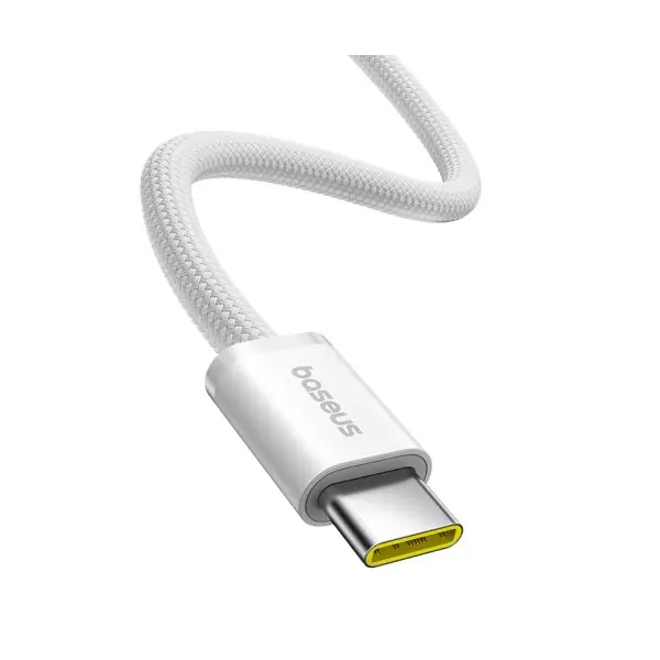 КАБЕЛЬ PD BASEUS DYNAMIC 4 FAST CHARGING TYPE-C TO TYPE-C 100W 1M, БІЛИЙ P10381400211-00