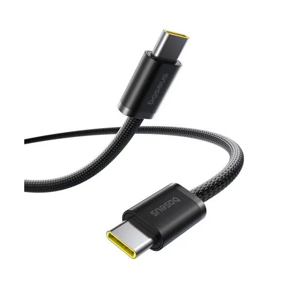 КАБЕЛЬ PD BASEUS DYNAMIC 4 FAST CHARGING TYPE-C TO TYPE-C 100W 1M CLUSTER, ЧОРНИЙ P10381400111-00