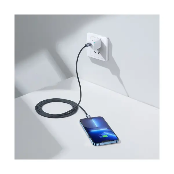 MR4_135427 Кабель pd baseus crystal shine series fast charging type-c to lightning 20w 2m, чорний cajy000301 