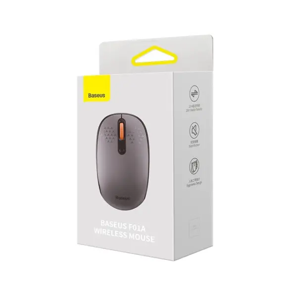 КОМПЮТЕРНА МИШКА BASEUS F01A WIRELESS MOUSE FROSTED, СІРИЙ B01055502833-00