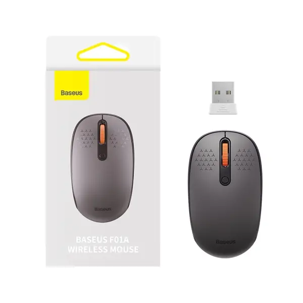 КОМПЮТЕРНА МИШКА BASEUS F01A WIRELESS MOUSE FROSTED, СІРИЙ B01055502833-00