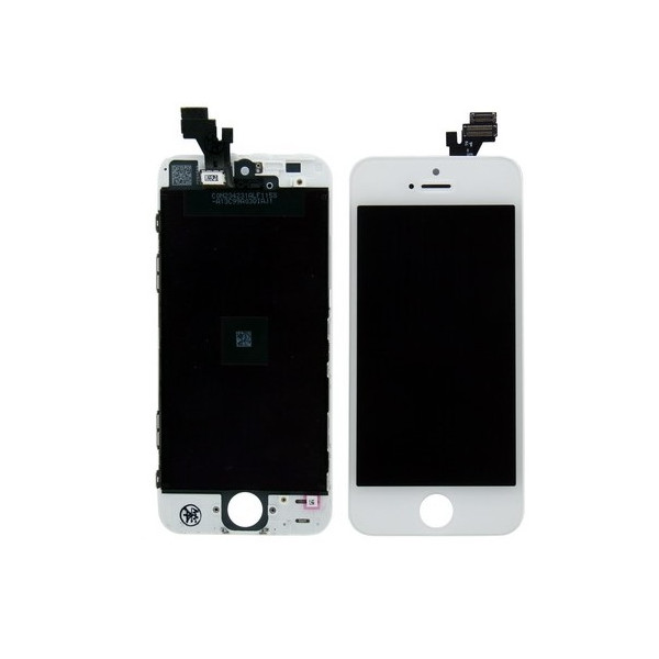 MR3_105262 Дисплей телефона для iphone 5, у зборі з сенсором та рамкою білий (incell (aaaaa)+) PRC
