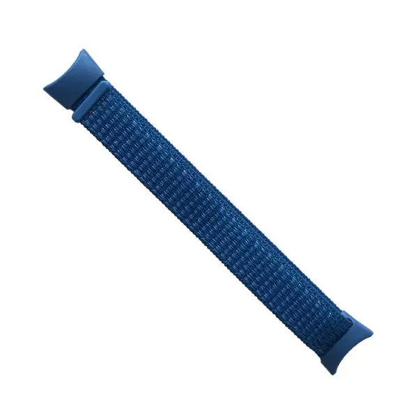 MR4_136038 Ремінець для xiaomi mi band 8, 9, 10 nylon loop синій, сірий 