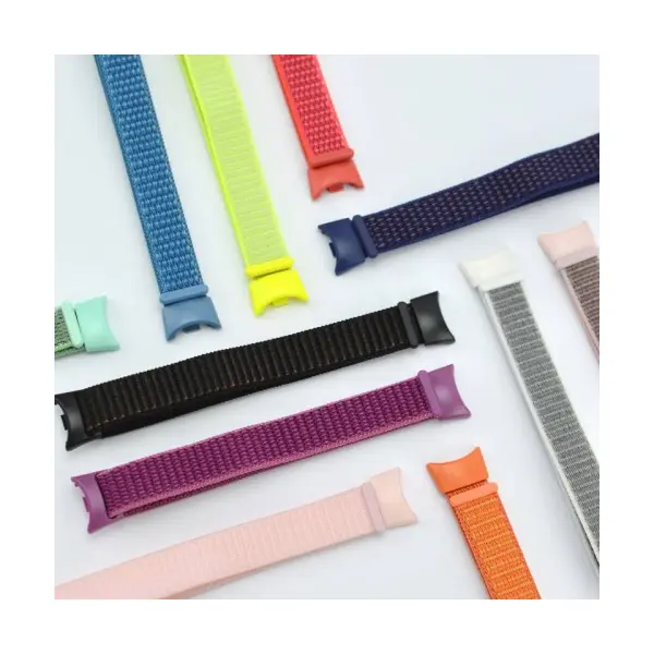 РЕМІНЕЦЬ ДЛЯ XIAOMI MI BAND 8, 9, 10 NYLON LOOP СИНІЙ, СІРИЙ
