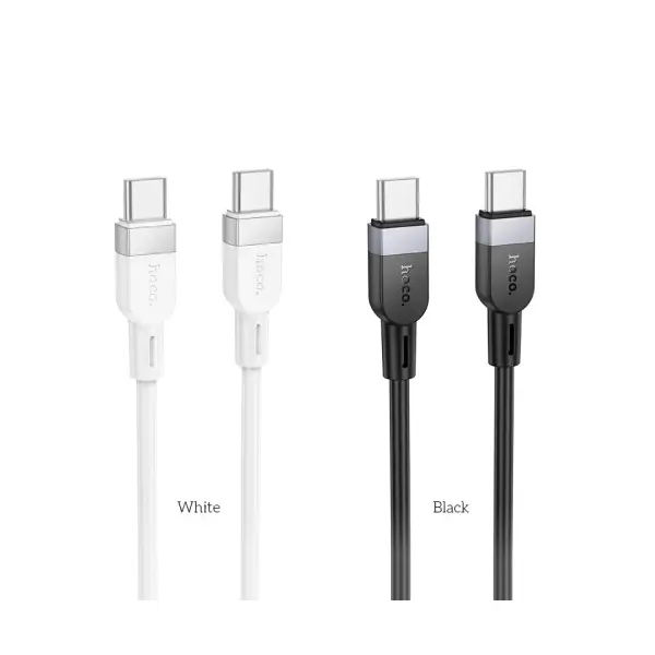 КАБЕЛЬ PD HOCO X109 ENERGY 60W SILICONE CHARGING DATA CABLE TYPE-C TO TYPE-C 60W, 1M, ЧОРНИЙ