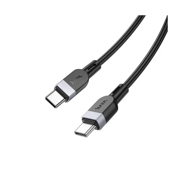 КАБЕЛЬ PD HOCO X109 ENERGY 60W SILICONE CHARGING DATA CABLE TYPE-C TO TYPE-C 60W, 2M, ЧОРНИЙ