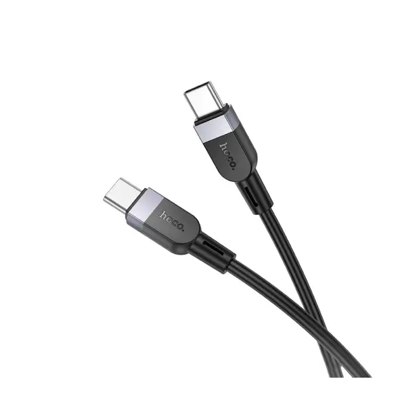 КАБЕЛЬ PD HOCO X109 ENERGY 60W SILICONE CHARGING DATA CABLE TYPE-C TO TYPE-C 60W, 2M, ЧОРНИЙ