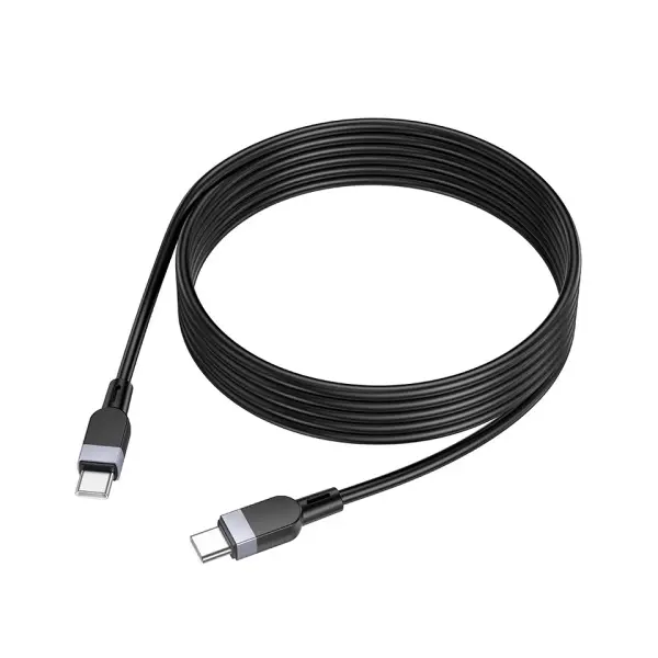 КАБЕЛЬ PD HOCO X109 ENERGY 60W SILICONE CHARGING DATA CABLE TYPE-C TO TYPE-C 60W, 2M, ЧОРНИЙ
