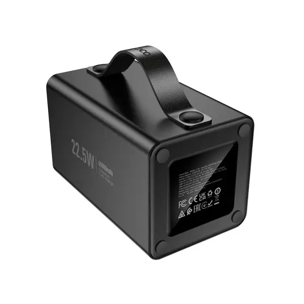 MR4_136582 Зовнішній акумулятор power bank hoco j138 distant 22.5w+pd20w+dc12v multi-function 60 000mah, чорний 
