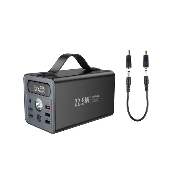 MR4_136582 Зовнішній акумулятор power bank hoco j138 distant 22.5w+pd20w+dc12v multi-function 60 000mah, чорний 