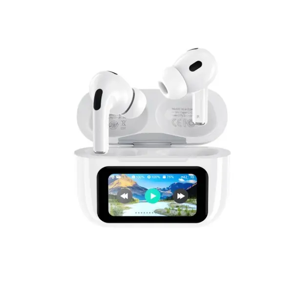 НАВУШНИКИ БЕЗДРОТОВІ XO X36 PRO SMART SCREEN ANC ACTIVE NOISE CANCELLATION, БІЛИЙ